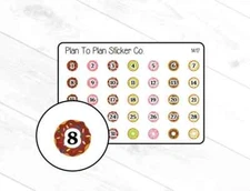 1417~~Donut Date Covers Planner Stickers.