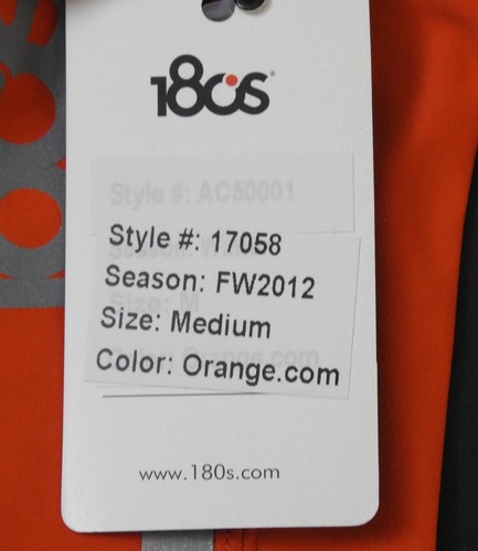NWT 180s Logo Orange Quantum Heat Compression Sleeve Unisex Medium W14 - Picture 5 of 12