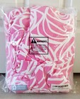 KIDS BEAN BAG CHAIR - 5 STARS UNITED - PINK ROSE WHITE - STUFFED ANIMAL STORAGE
