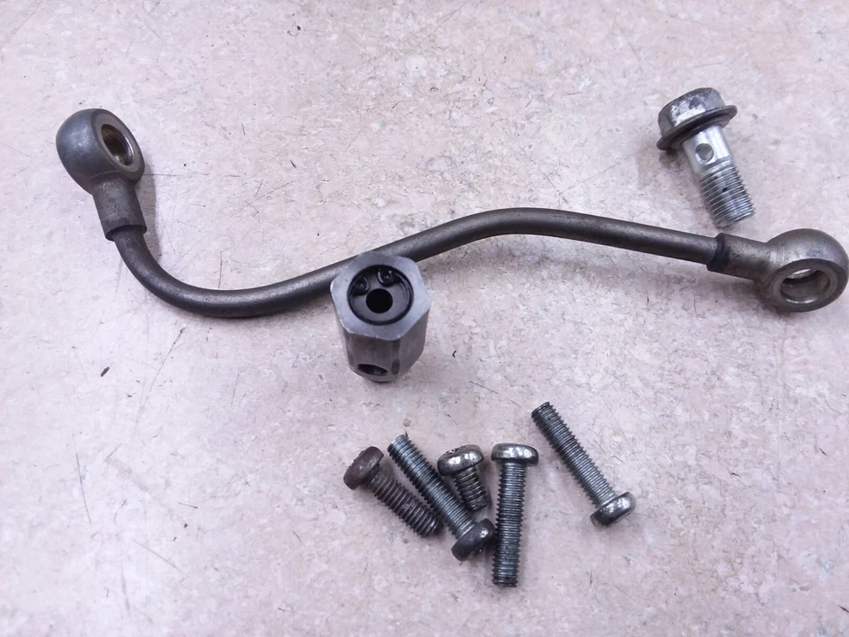 Línea de aceite y válvula de motor Kawasaki 400 KZ KZ400 (KZ400B) 1979 de colección ANS-B155 Foto 2 de 2