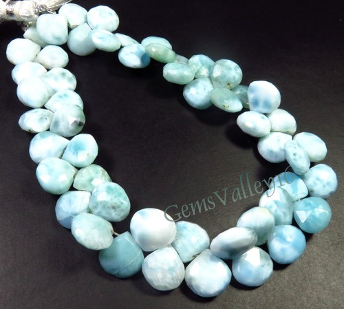 Perle Di Aquamarina Sfaccettate 7-11mm Gemme Naturali Perle 10 Filo GV Perle Di Aquamarina Sfaccettate 7-11mm Gemme Naturali Perle 10 Filo GV