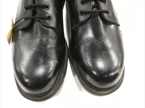 Solovair scarpa punta di sicurezza in acciaio stringata nera usata UK 9 #5139 - Foto 4 di 8