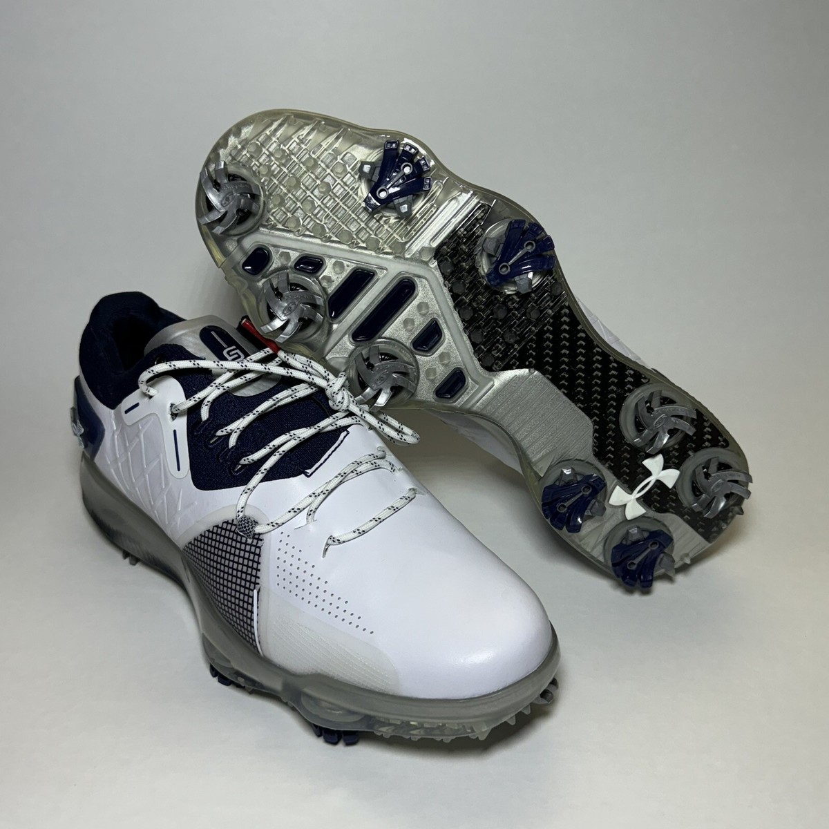 Under Armour UA Spieth 4 GTX Golf Shoes Mens Size 7.5 White Gore-Tex 3022575-102 Under Armour UA Spieth 4 GTX Gore-Tex White Golf Shoes  main image 3