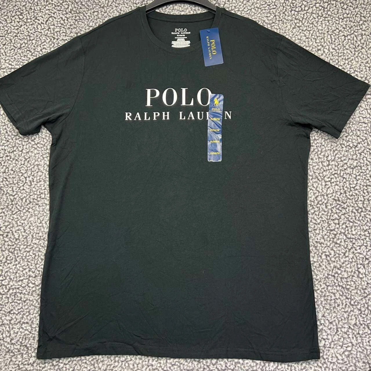 Polo Ralph Lauren Shirt Men Extra Large Black Short Sleeve Crew Neck Cotton New