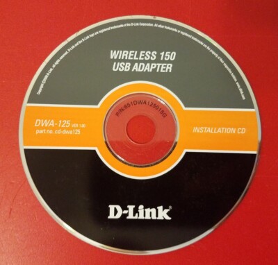       D-Link Wireless 150 USB Adapter DWA-125 Installation CD