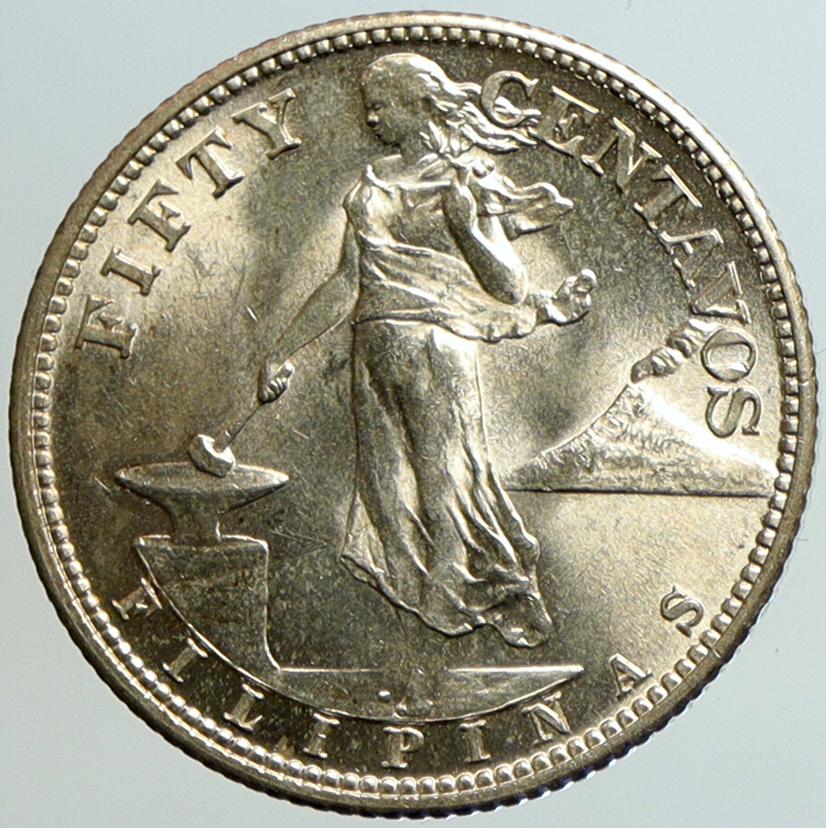1944 S PHILIPPINES Under US Administration Eagle Silver 50