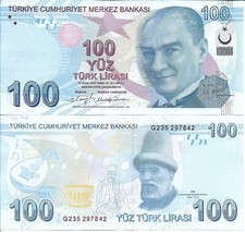 TURQUIE . 100 LIRA . 2009 . NEUF .  UNC .