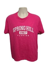 Spring Hill Florida 1967 Adult Large Pink TShirt