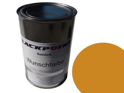 1 Liter Spritzfertigen Basislack RAL 1005 Honiggelb Autolack Lackpoint !