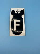 F Bomb Sticker  Funny Vinyl Decal  Car, Laptop, Toolbox  Die-Cut Waterproof