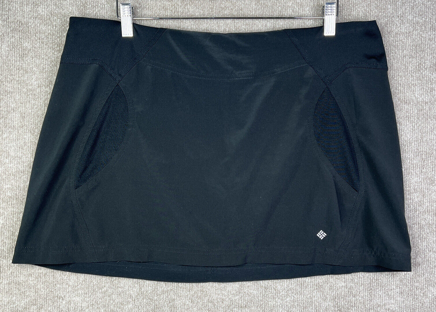 Columbia Women's XL Black Lined Active Skort with Stretch & Zip Pocket AL4593
