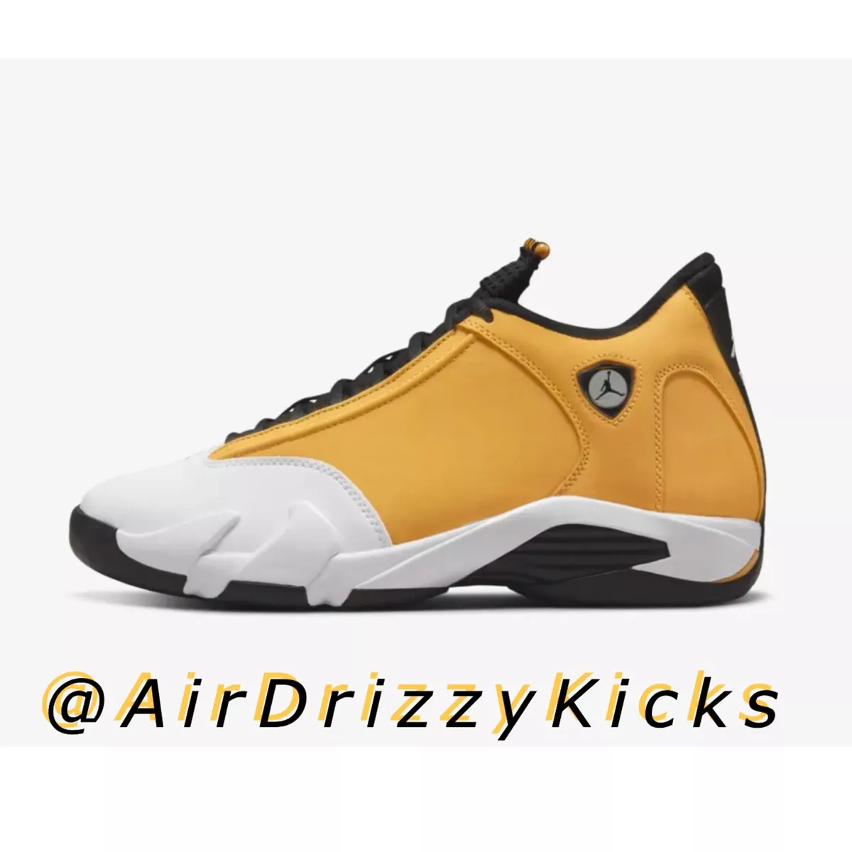 Air Jordan 14 Light Ginger Mens 487471 701 Brand New Authentic Retro yellow
