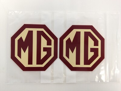 MG TF LE500 70 mm Abzeichen Einsatz Set Front Grill Heck Stiefel Logo Abdeckungen Burg Creme