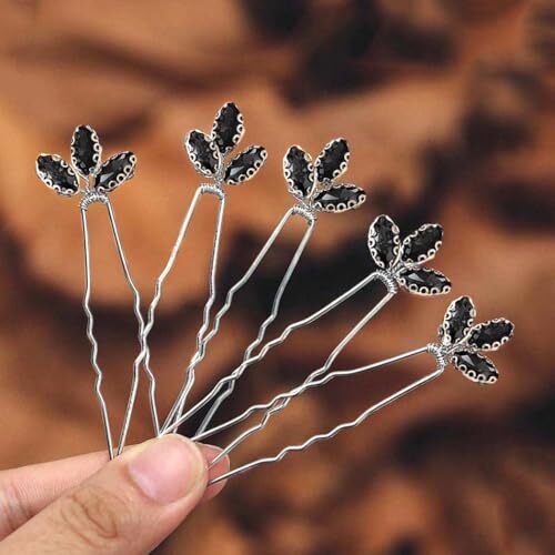 Crystal Bride Wedding Hair Pins Bridal Hair Pieces Rhinestone Hair - Afbeelding 1 van 7