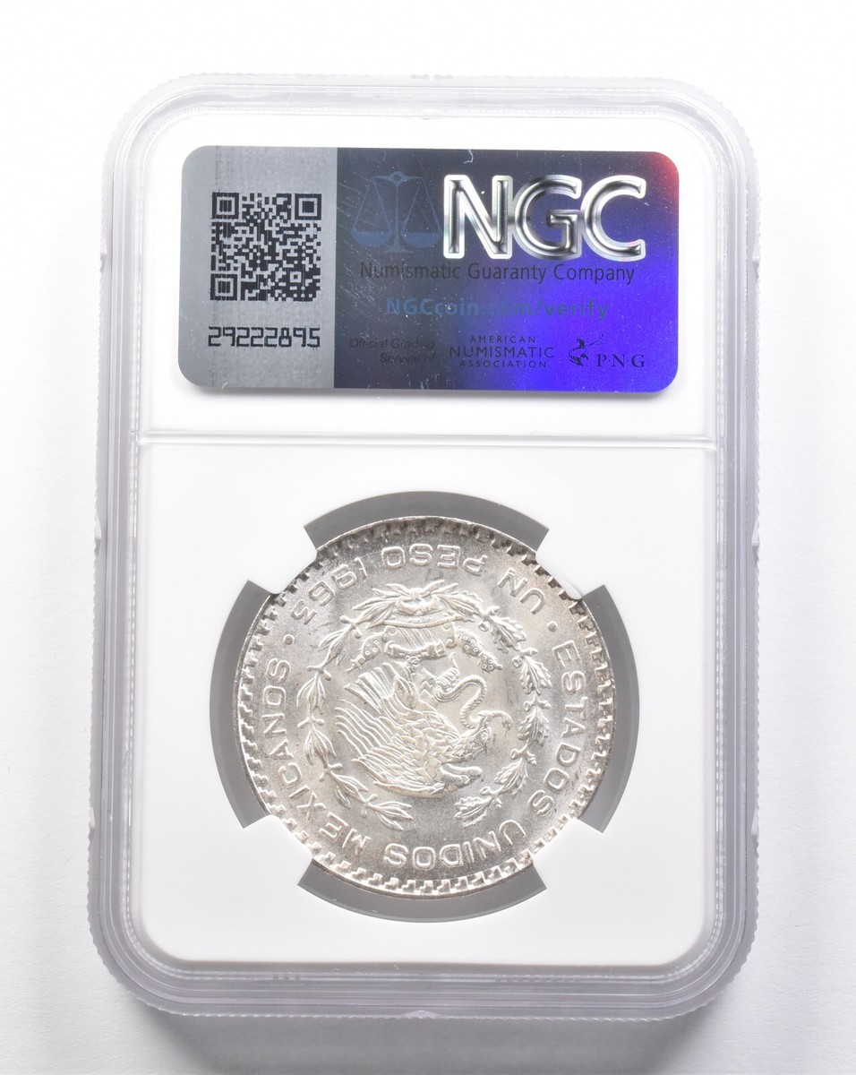 1963 Mo Mexico Peso MS67 NGC *7420 | eBay