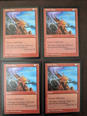 4X STONE RAIN - Magic The Gathering MTG Collectible Card game