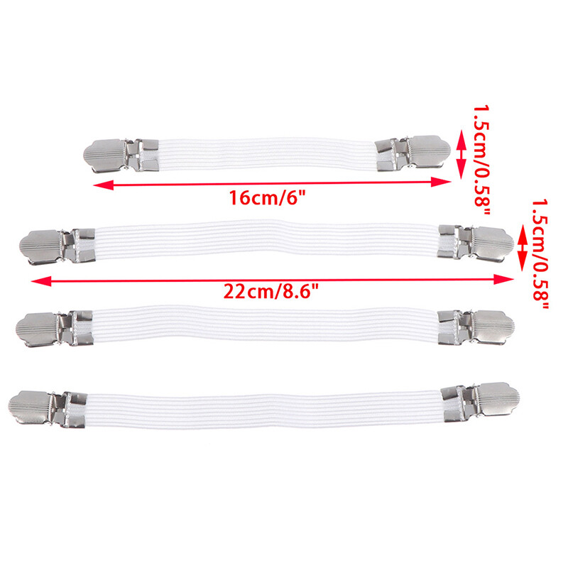 4x Ironing Board Cover Clip Fasteners Tight Fit Elastic Brace Ties