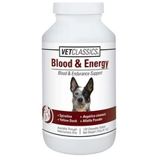 Vet Classics Blood & Energy Support for Dogs, Supports Endurance with Spiruli...