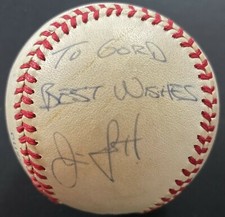 1982 Jim Gott Rookie Year Autographed Signed A.L.Lee MacPhail Baseball 