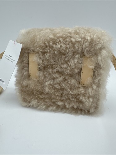 Off White Handtasche Leder Lammfell Jitney 0,7 Designer Atemberaubend Verpackt Neu UGG - Bild 2 von 19