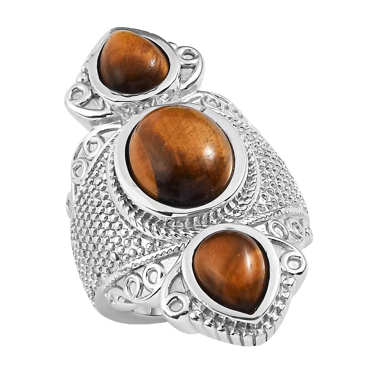 Anillos de moda Piedra Ojo de Tigre