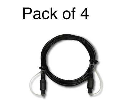 4-Pack 5 FT Digital Fiber Optic Audio Cable Optical SPDIF NEW