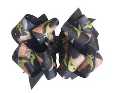 Yoda Hair Bow for Girls, Toddler and Baby, Baby Yoda Headband, Big Boutique Bows