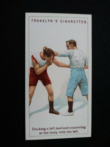 1924 Franklin Davey Boxing Card # 7 Ducking a Left Lead (EX/NM) - 第 1/3 張圖片