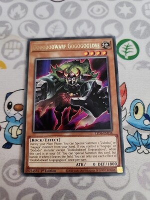 Yu-Gi-Oh! Dodododwarf Gogogoglove Card - LED6-EN036 Rare 1st Edition From Magical Hero Set - View #2