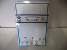 Ten Adult Party Computer Invitations With Different Kinds Of Cocktail Drinks