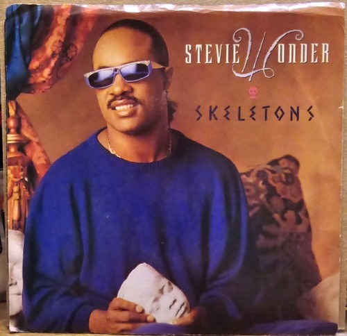 STEVIE WONDER * SKELETTE * 7" EINZELNE P/S MOTOWN TOP 1987
