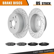 Rear Brake Rotors + Ceramic Pads Kit for Subaru Forester Impreza XV Crosstrek