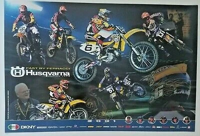 Husqvarna Original Team AMA 2009-2006 fondos de matrícula impresos - #51 Foto 2 de 2