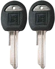 2 (Pair) NEW GM Logo OEM Door Trunk "B" Key Blank Uncut 593197 B49 01154611   