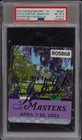 Scottie Scheffler Signed Autographed 2022 Masters Badge PSA/DNA 8 Full Signature