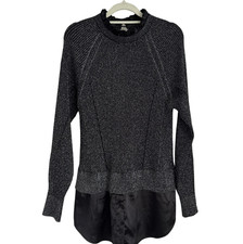 Next Black Sparkle 2 in 1 Ruffle Neck Jumper rrp  46