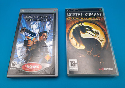 PSP Spiel Dark Mirror + Mortal Kombat Unchained OVP Anleitung gut
