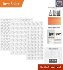 Self-Adhesive Clear Rubber Feet Pads - 214 Pcs Cabinet & Furniture Bumpers