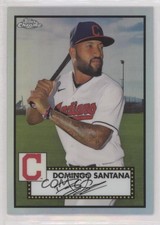 2021 Topps Chrome Platinum Anniversary Refractor Domingo Santana #590 0o1