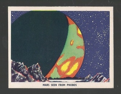 1959 WEETABIX CONQUEST OF SPACE  #21  MARS SEEN FROM PHOBOS  NM+  VERY RARE SET