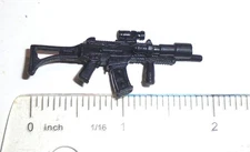 GI Joe Accessory 2009  Pit Commando       Assault Rifle Gun with Side Flashlight