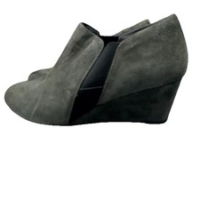 VIONIC Women's Size 9 Stanton Gray Suede Comfort Wedge Ankle Boots Booties