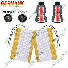 4x KFZ Carbon Sitzheizung Universal Heizmatten Nachrüstsatz für PKW LKW Auto