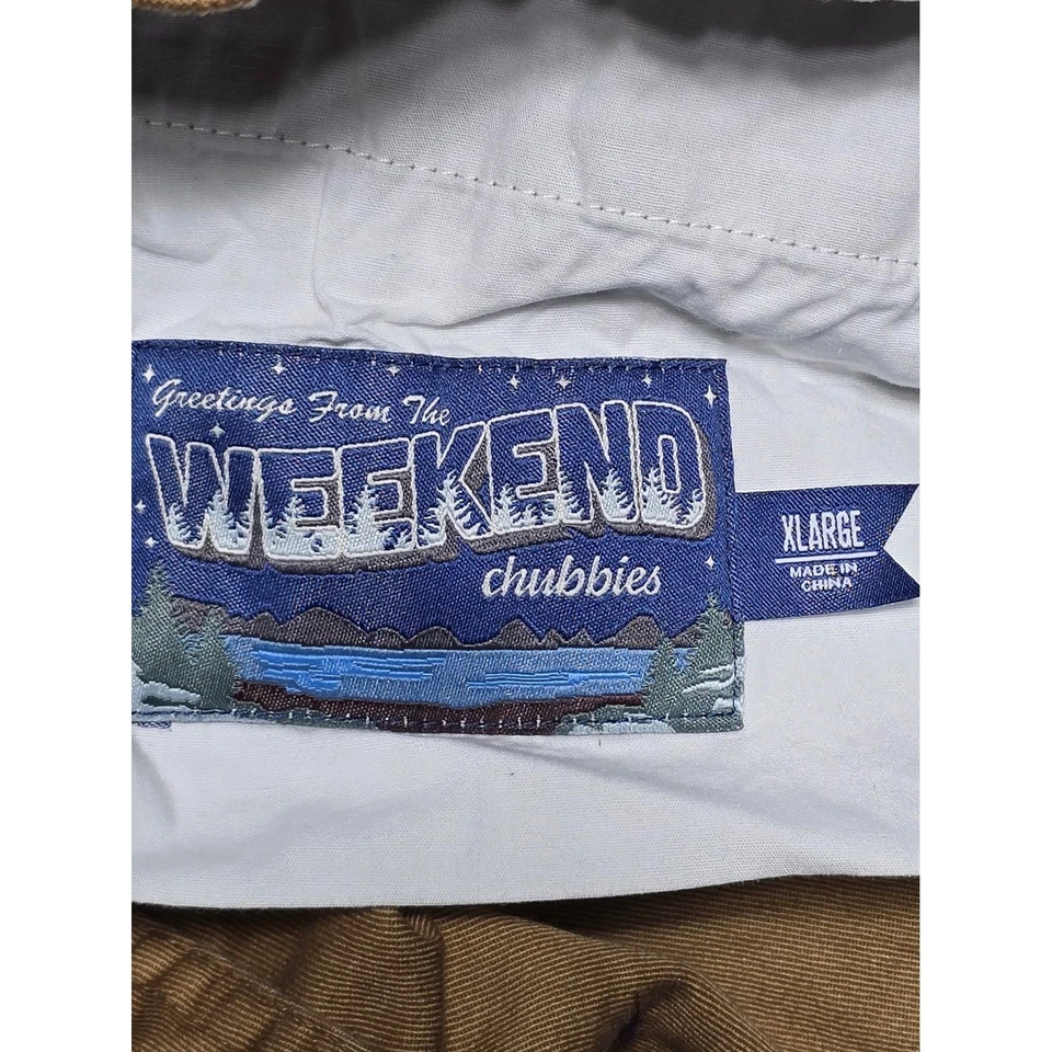 Pantalones Cortos Chubbies The Weekend XL Estampado Hoja de Arce Caqui Informal Ropa de Hombre Otoño Foto 2 de 4