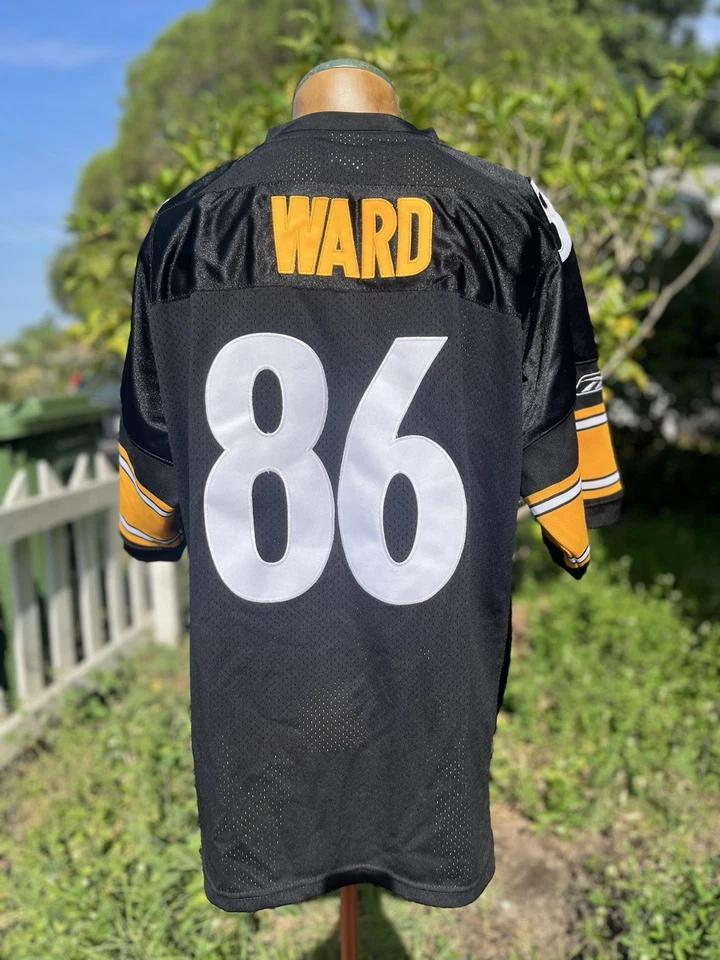 Camiseta de Colección Hines Ward #86 Cosida Pittsburgh Steelers NFL Reebok Talla 52 Grande Foto 4 de 4
