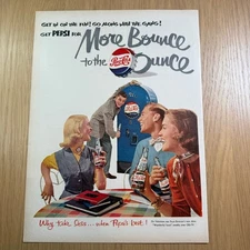 1951 Pepsi-Cola Ad More Bounce To The Ounce Vintage Vending Machine Teen Print