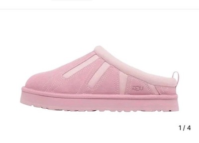 UGG Girls Tazz Sunwave Slipper Slip-on Pink Suede  Size 3