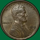 1910 Lincoln Wheat Cent Choice Almost Uncirculated AU+ Coin #34043