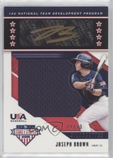 2019 USA Baseball Stars & Stripes Black Gold Jerseys 22/30 Joseph Brown Auto 2l7