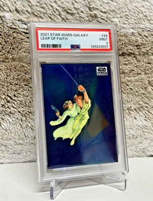 2021 Topps Chrome Star Wars Galaxy - Leap Of Faith #28 - PSA MINT 9 - 128243037 - Image 1 of 2